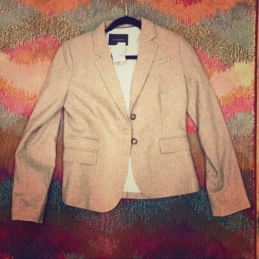 Banana Republic Herringbone Blazer